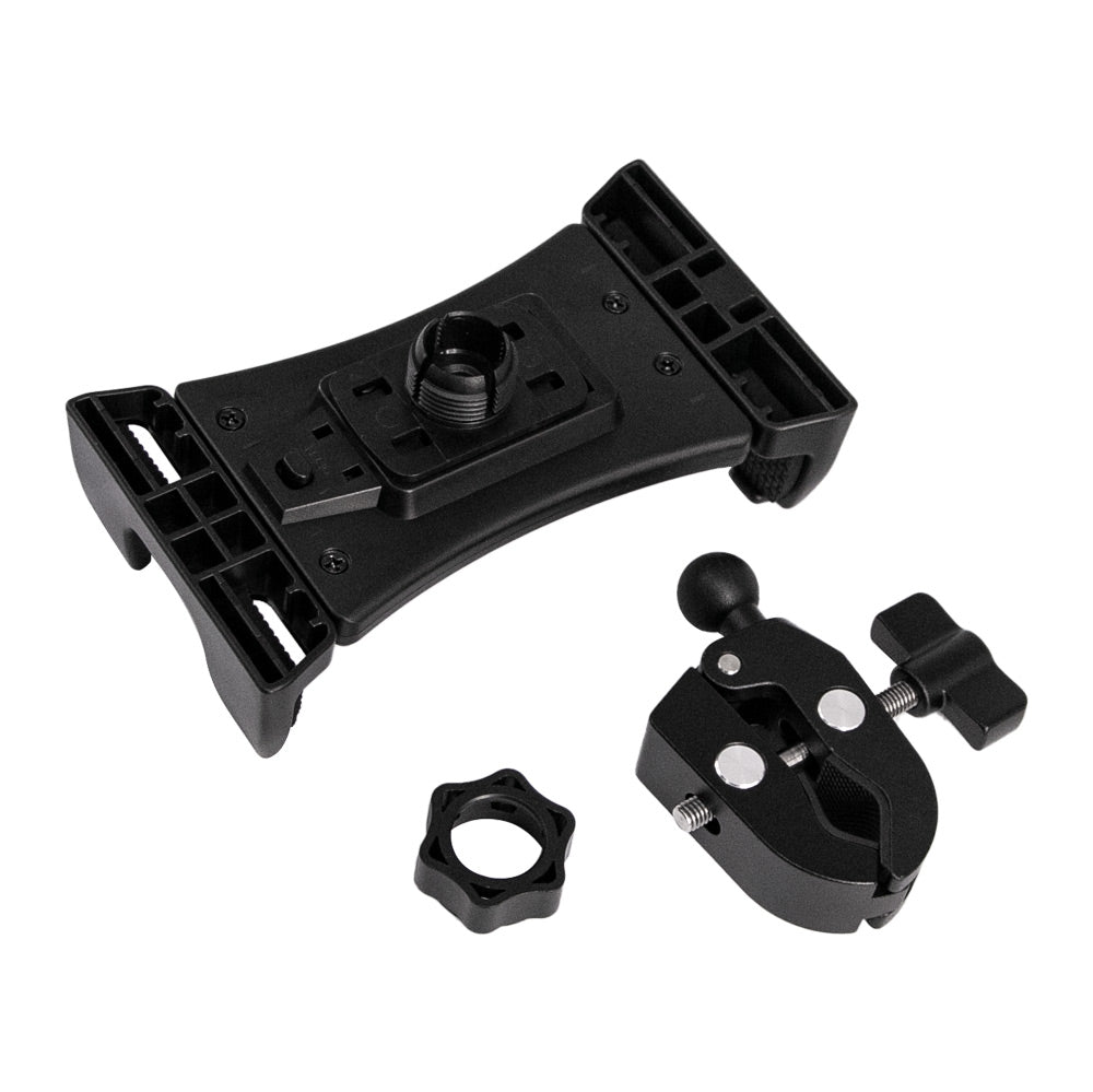 ARMOR-X Quick Release Handle Bar Mount, with the patented X-Mount system, free to rotate your device with full 360 degrees to get the best view.