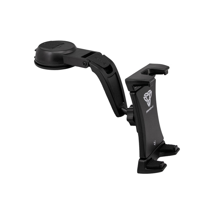 ARMOR-X Folding Car Dashboard Suction Cup Mount Universal Mount for tablet, great to use on most smooth surfaces, such as dashboards, windshields, countertops, desks and so on.