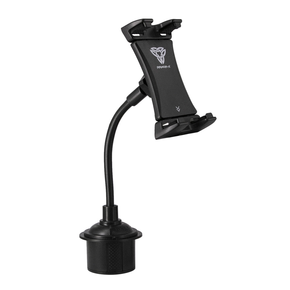 ARMOR-X Flexible Cup Holder Mount for Tablet. Perfect fit in your car, truck, or any other vehicles.
