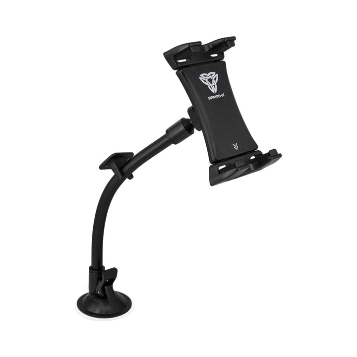 ARMOR-X Flexi Arm Suction Cup Mount Universal Mount. Full 360 Degree Rotation with a adjustable clamp head. 