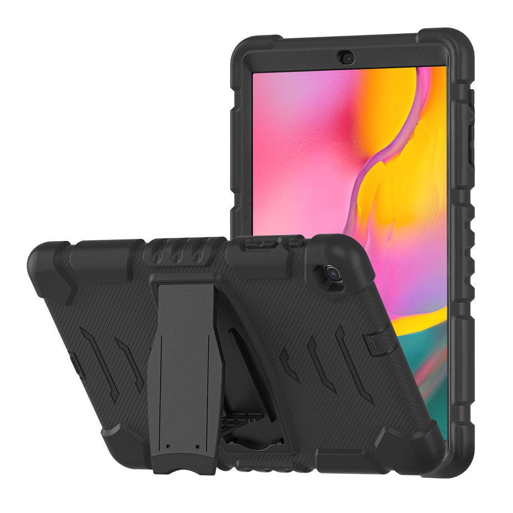 ARMOR-X Samsung Galaxy Tab A 10.1 (2019) T510 T515 shockproof case, impact protection cover. Rugged case with kick stand. Hand free typing, drawing, video watching.