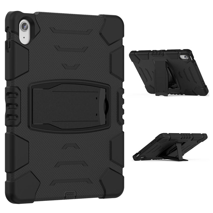 ARMOR-X iPad 10.9 (10th Gen.) shockproof case, impact protection cover with kick stand. Rugged case with kick stand. Hand free typing, drawing, video watching.
