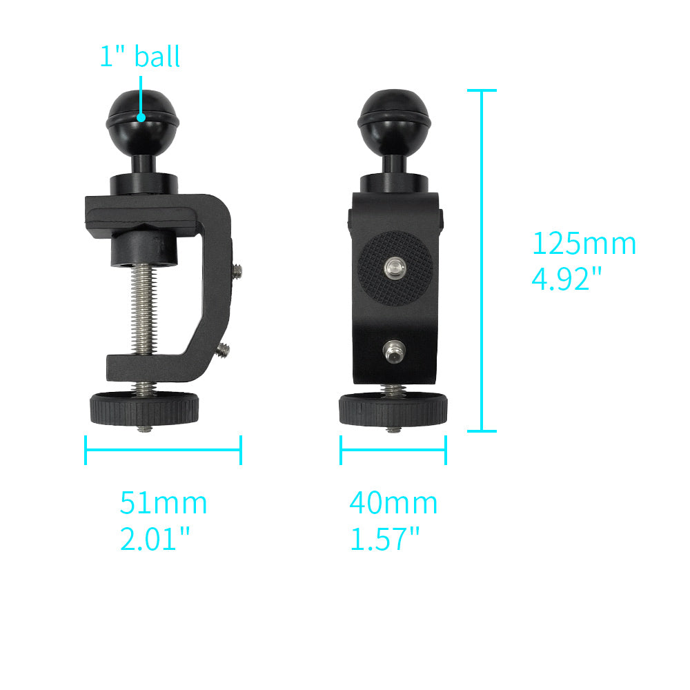 Armor X ONE-LOCK C-Clamp Bar Mount*SMALL TYPE-K for phone