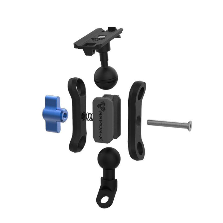 KIT-XP19K-BX | Motorbike Kit | ONE-LOCK Mirror Mount with Shockproof Case for iPhone 