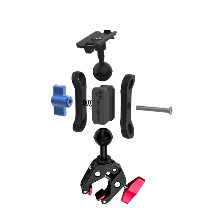 X-P26K | Quick release Bar Clamp Mount | ONE-LOCK for Phone