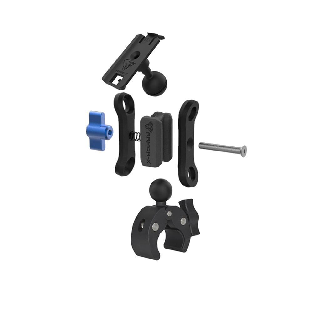 X P40K ONE LOCK armor X mount Quick realese handle bar phone mount with 25mm ball jiont