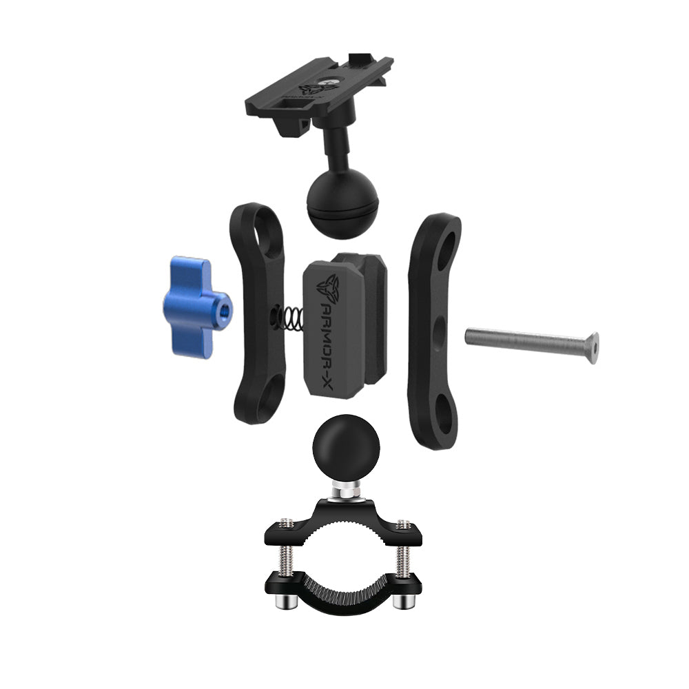 ARMOR-X Vacuum Suction Cup Mount for phone, tool-free installation & removal.