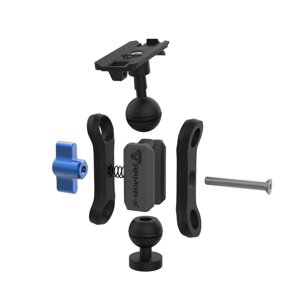 X-P4K | 1/4" M6 Thread Mount for Tripod Camera | ONE-LOCK for Phone