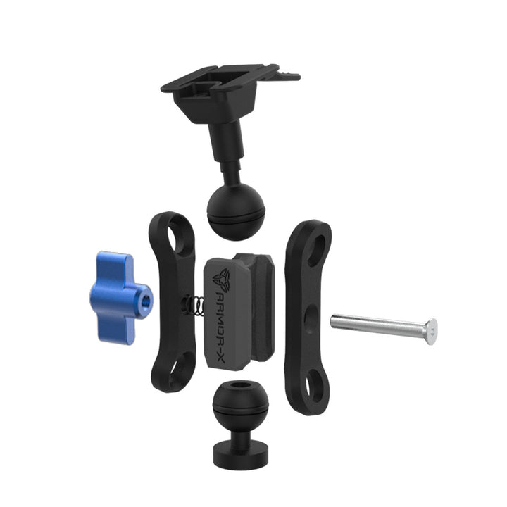 X-P4T | Heavy-Duty 1/4" M6 Thread Mount for Tripod | ONE-LOCK for Tablet