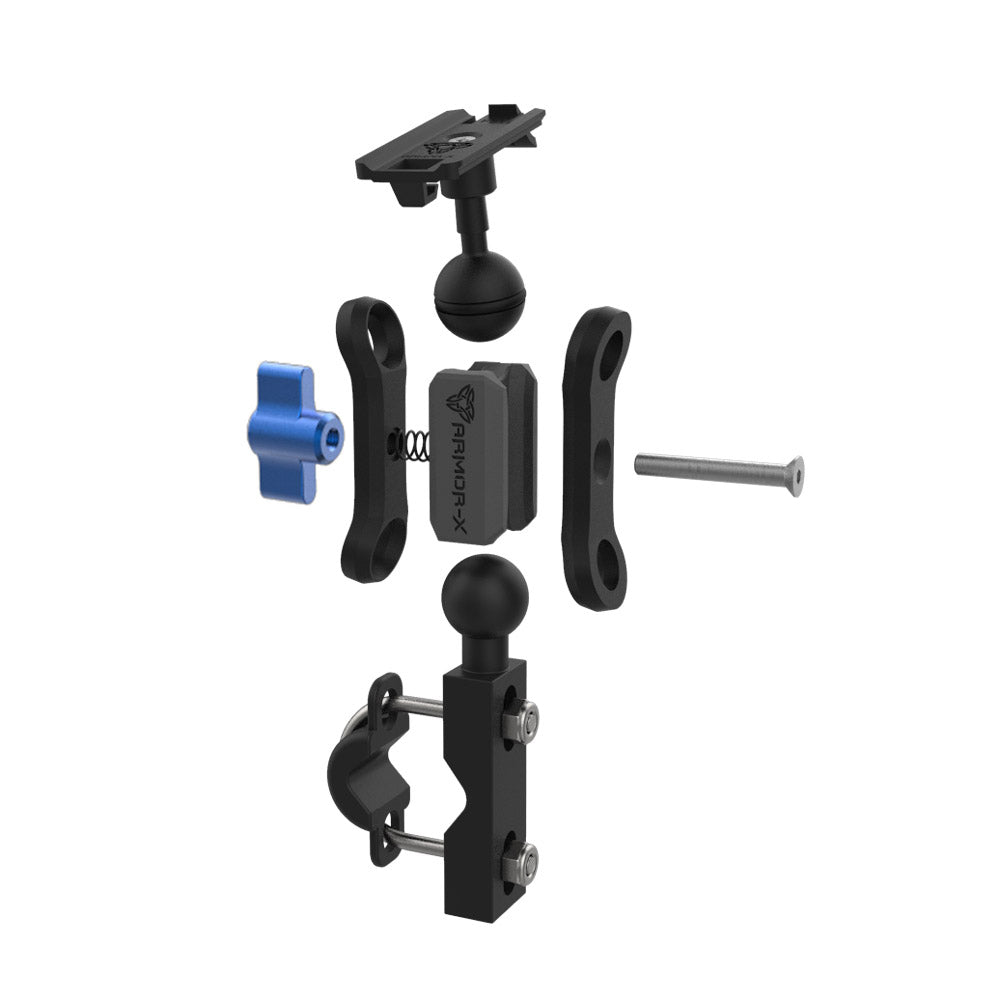 KIT-XP8K-BX | Boat Kit | ONE-LOCK U-Bolt Bar Mount with Shockproof Case for iPhone 