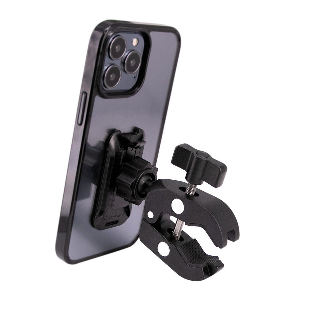 ARMOR-X Quick Release Handle Bar Mount, free to rotate your device with full 360 degrees to get the best view.