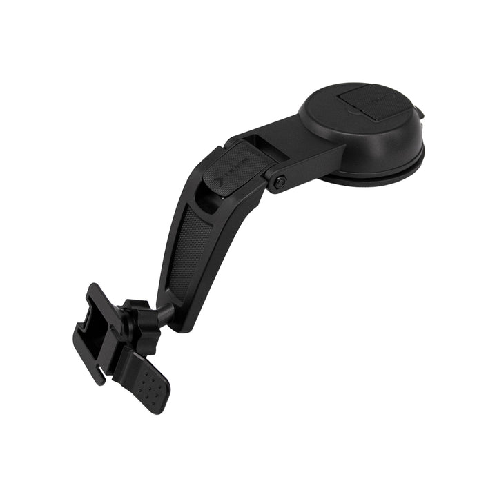 ARMOR-X Folding Car Dashboard Suction Cup Mount for tablet, great to use on most smooth surfaces, such as dashboards, windshields, countertops, desks and so on.