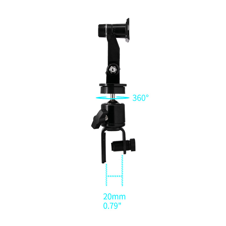 ARMOR-X U-Shaped Clamp Mount for phone, with the adjustable arm to adjust to the best viewing angle.