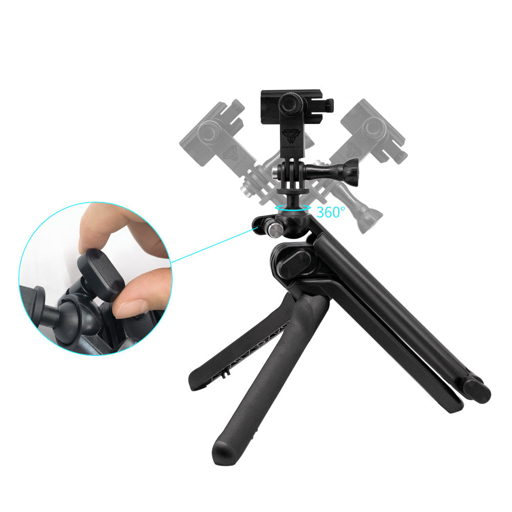 ARMOR-X Flexible Extension Selfie Tripod Mount for phone. The connection ball joint is 360 degree adjustable, makes it no shooting angle limit.