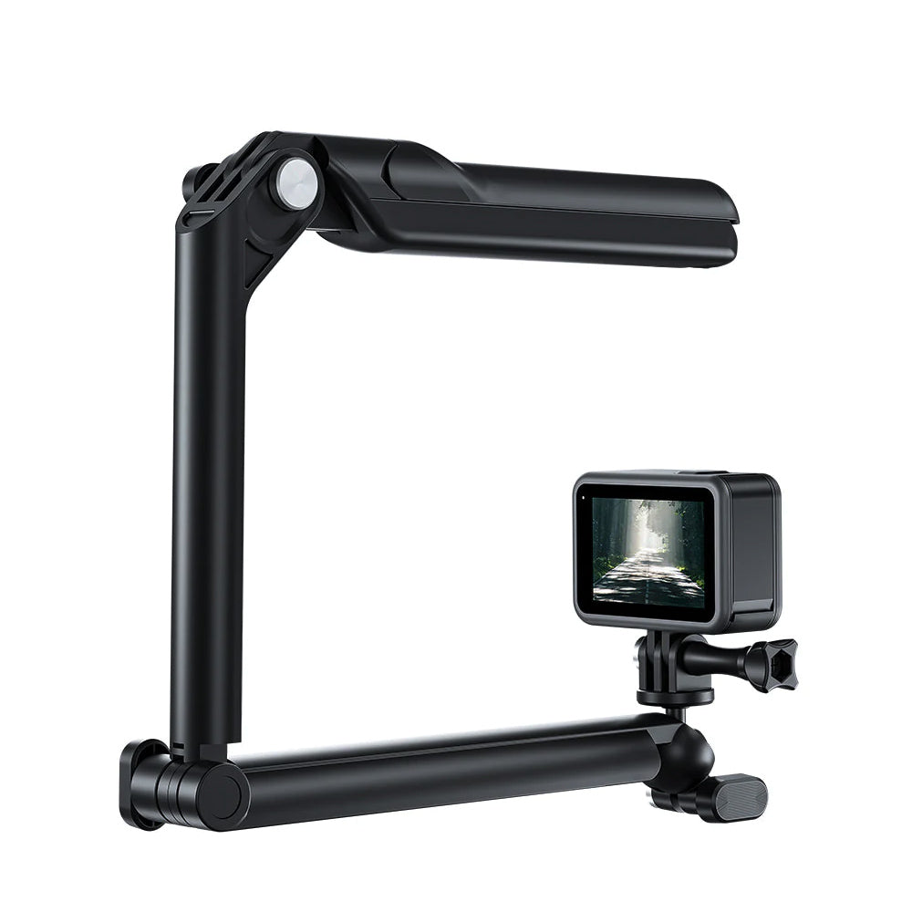 ARMOR-X Flexible Extension Selfie Tripod Mount for phone. Compatible with GoPro pivot arm lock.