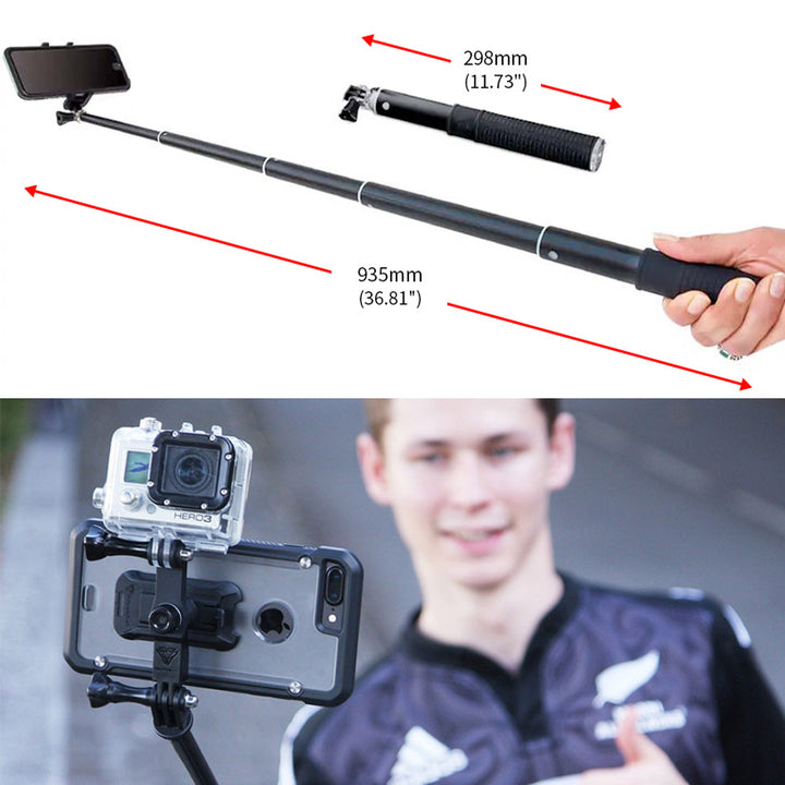 ARMOR-X Selfie Stick Monopod Wireless Shutter. Fast twist and unlock design.