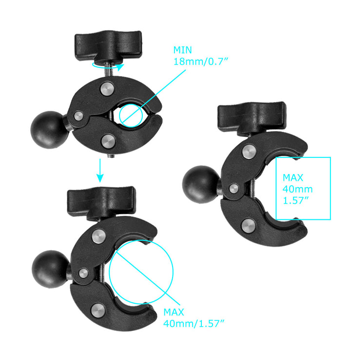 X P40K ONE LOCK armor X mount Quick realese handle bar phone mount with 25mm ball jiont