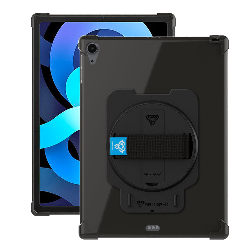 ARMOR-X  Apple iPad Air 4 2020 / Air 5 2022 rugged case. One-handed design for your workplace.