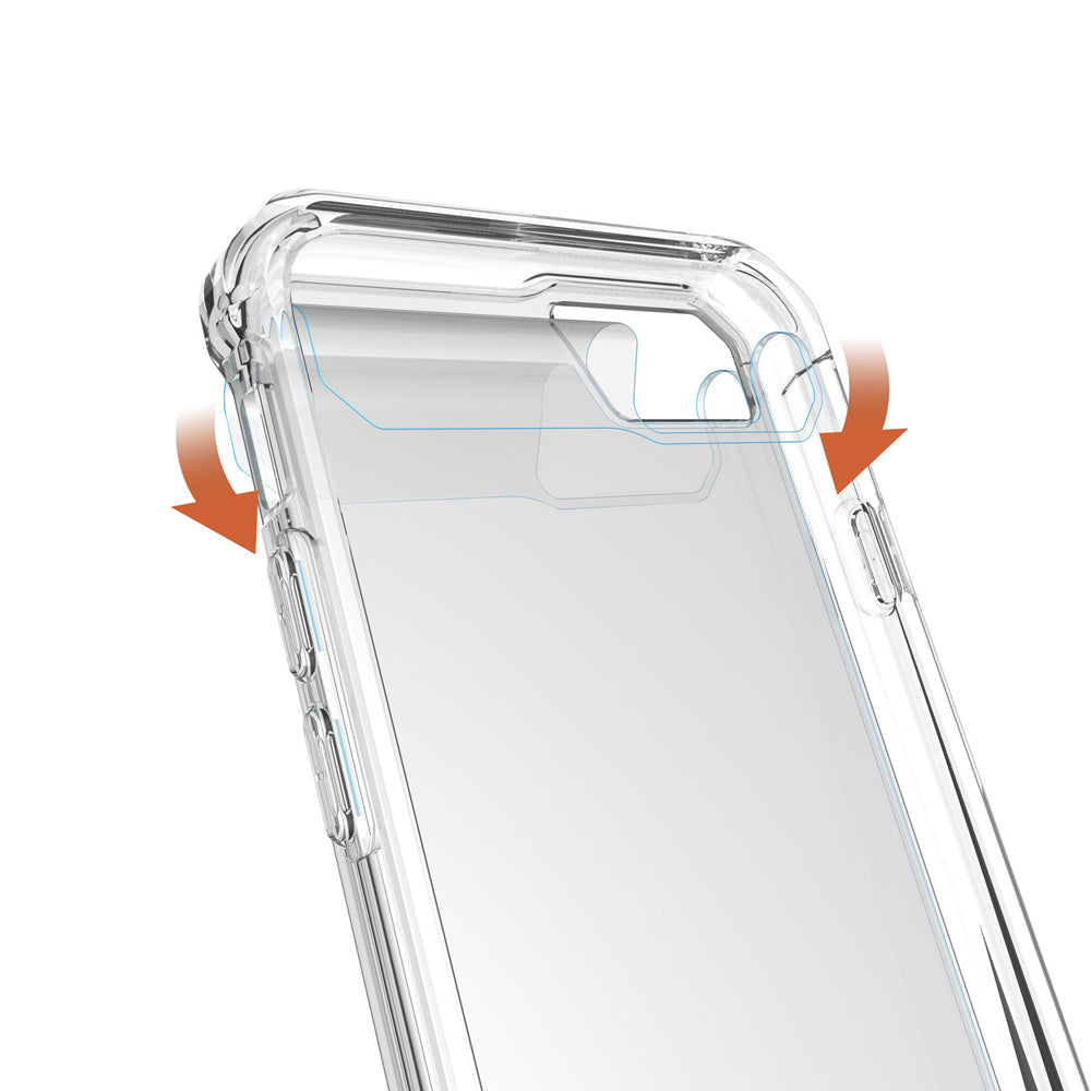 AHN-i8-CR | iPhone 8 Case | Ultra slim shockproof crystal clear