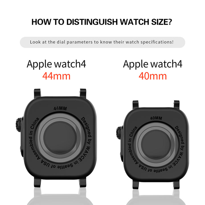 MWT-APL-4V | Waterproof Apple Watch Case 40 / 44mm Series 5 Series 4 w/ 3PCS Premium Soft Silicone Band