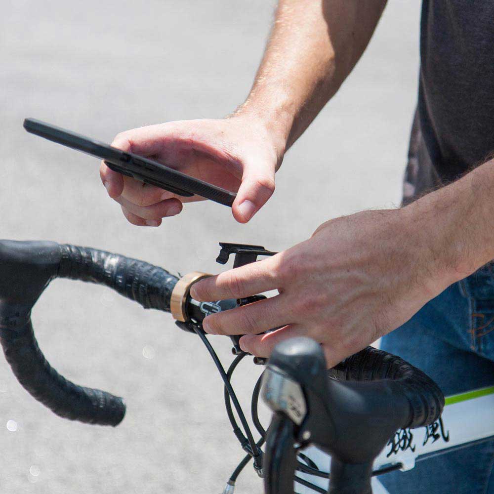 ARMOR-X TCL / T-Mobile Revvl V 4G Bike Mount, Phone Holder for Bike, Universal Cradle Bike Clamp, Handle bar mount, Stem mount, Smartphones Bicycle Holder
