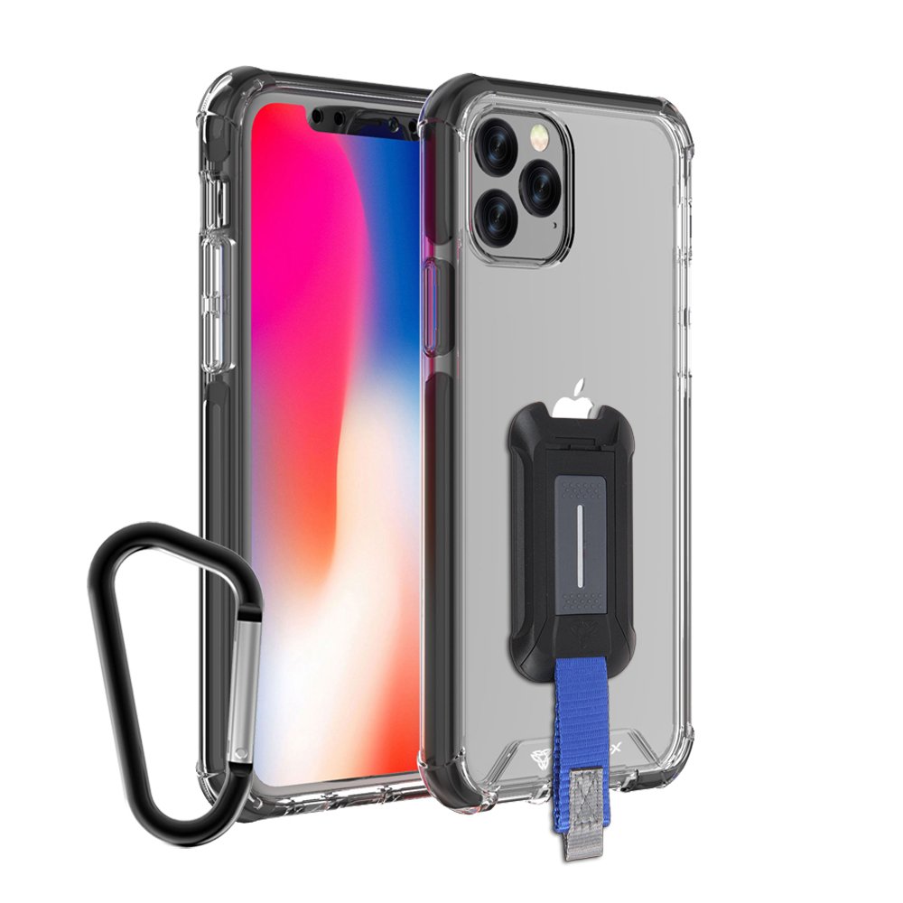 Xinyunew Custodia Militare Antiurto Per IPhone 11 Pro Max 6.5'' Con Cavalletto E Clip Cintura - Blu