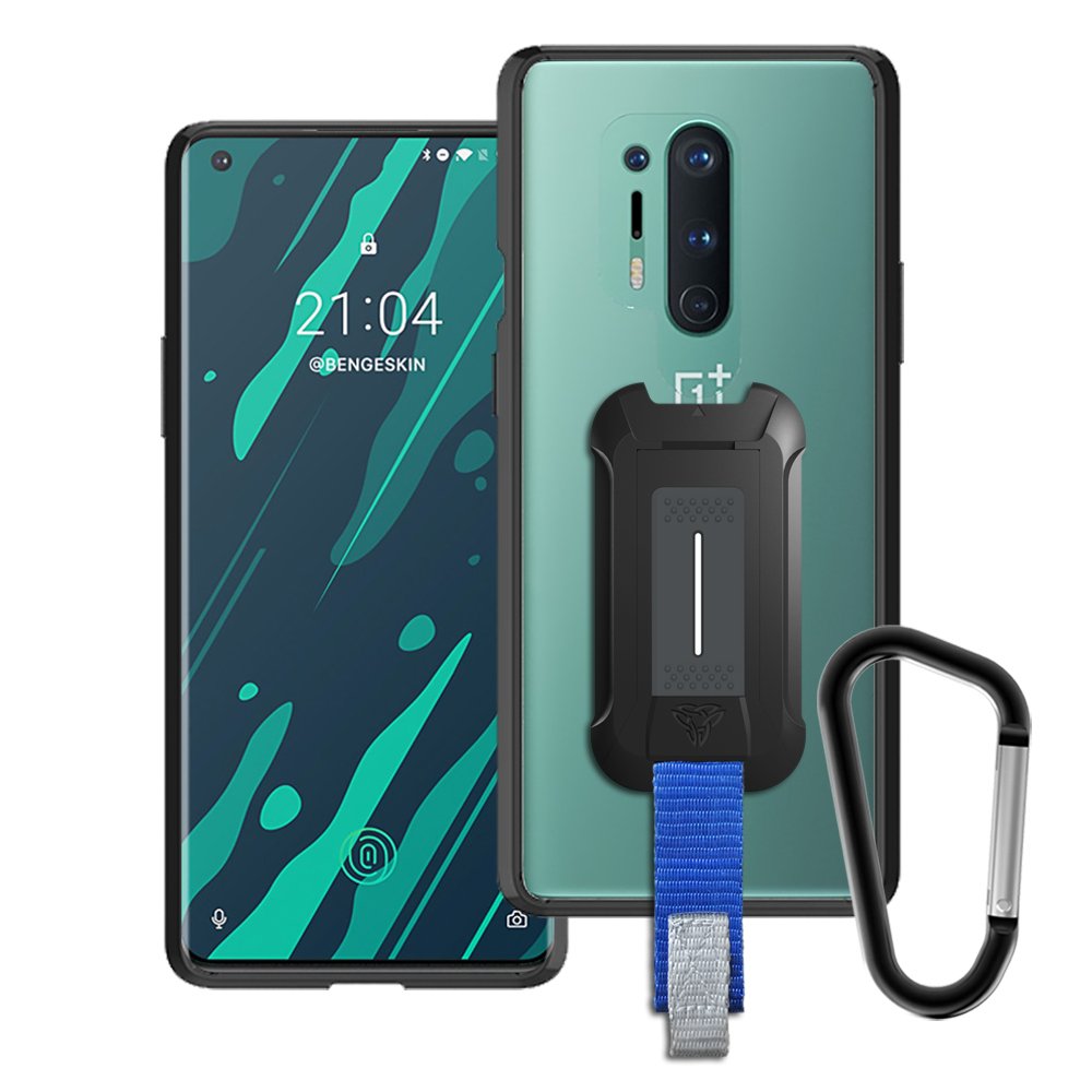 HX-PL20-8P | OnePlus 8 Pro Case | Protection Military Grade w/ KEY Mount & Carabiner