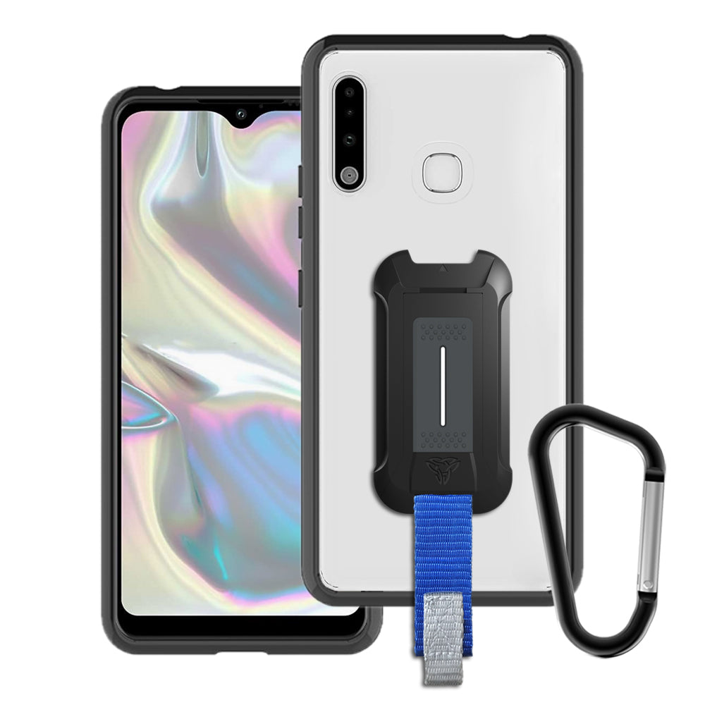BX3-SS20-A70E | Samsung Galaxy A70e | Mountable Shockproof Rugged Case for Outdoors w/ Carabiner