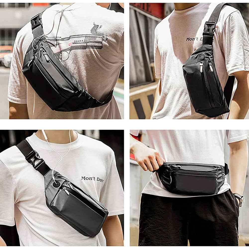 BAG-SL2 Sling Bag Chest Bag Waist bag Anti-Splash PU bag