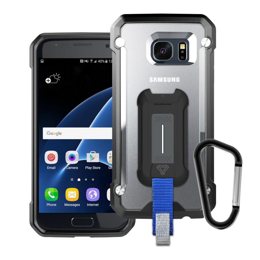 BT-S7E | Samsung Galaxy S7 Edge | Shockproof Rugged case w/ KEY Mount & Carabiner
