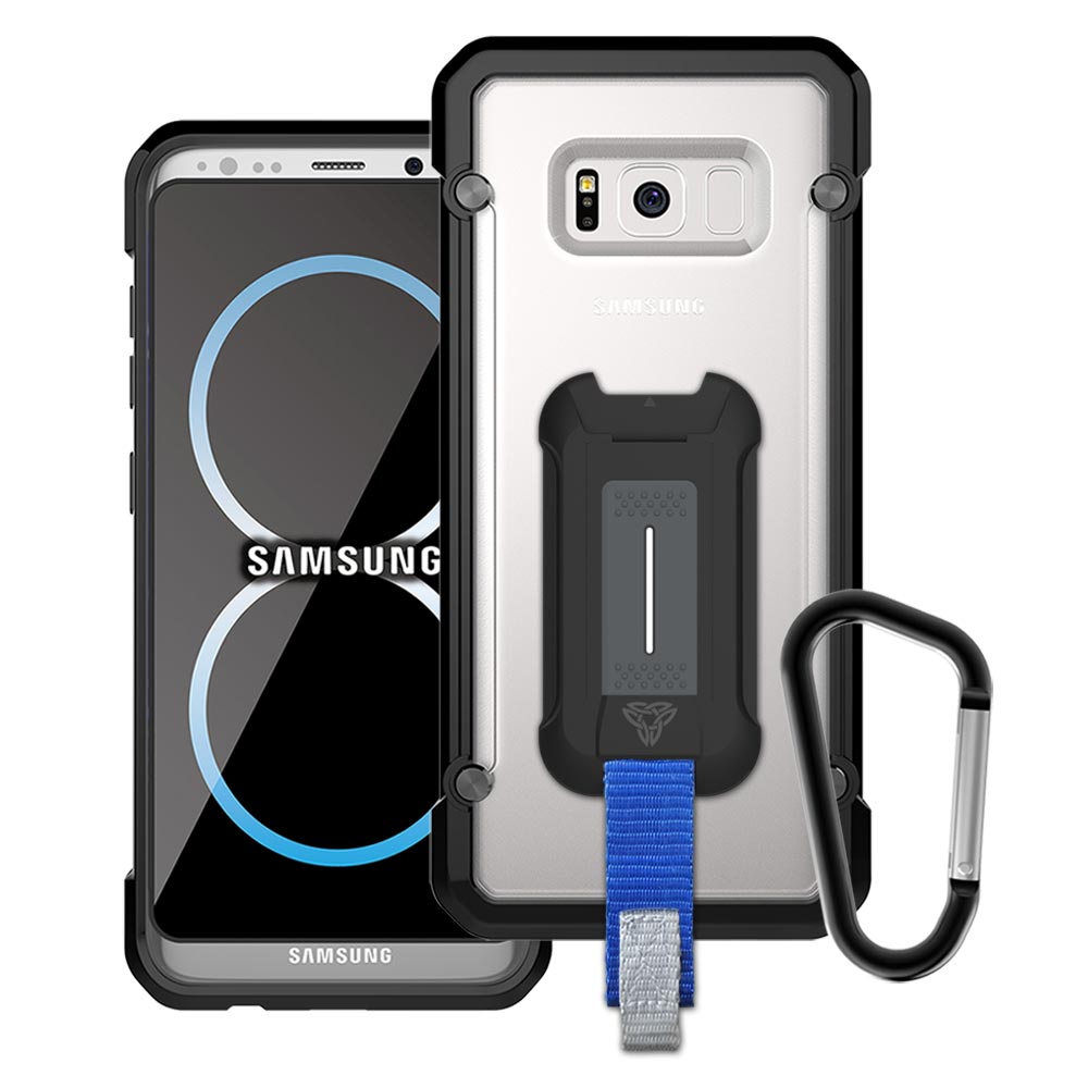 BT-S8P | Samsung Galaxy S8+ S8 Plus | Shockproof Rugged case w/ KEY Mount & Carabiner