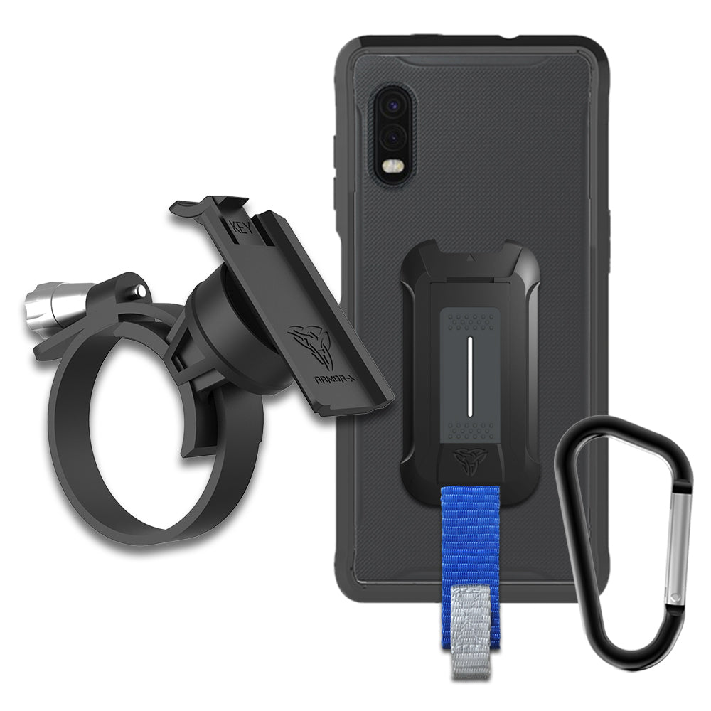 KIT-X22-BX | Bike Kit | Light Weight Bar Mount with Shockproof Case for Galaxy XCover 4 / Pro