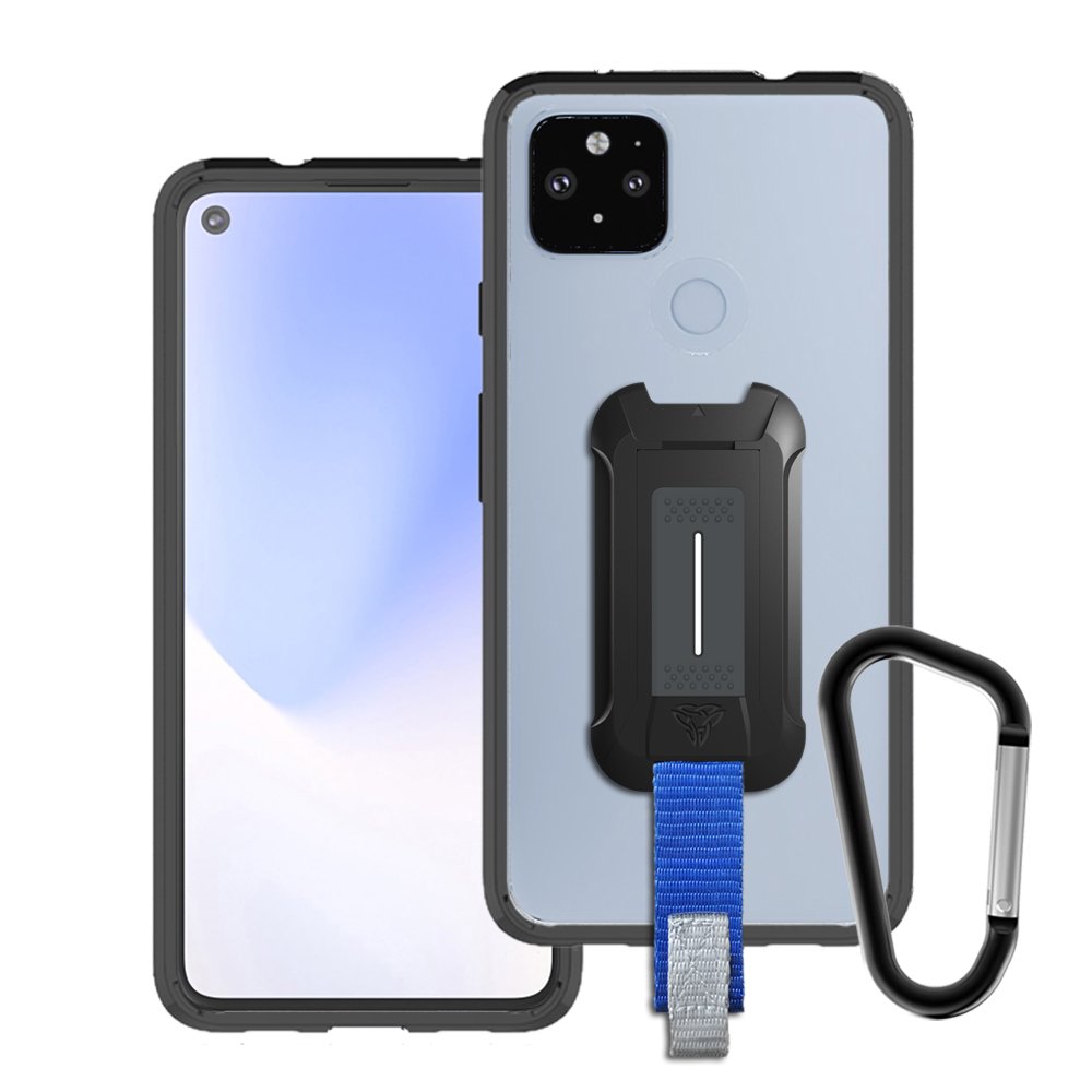 BX3-GG20-PX4A5G | Google Pixel 4a 5G Case | Mountable Shockproof Rugged Case for Outdoors w/ Carabiner