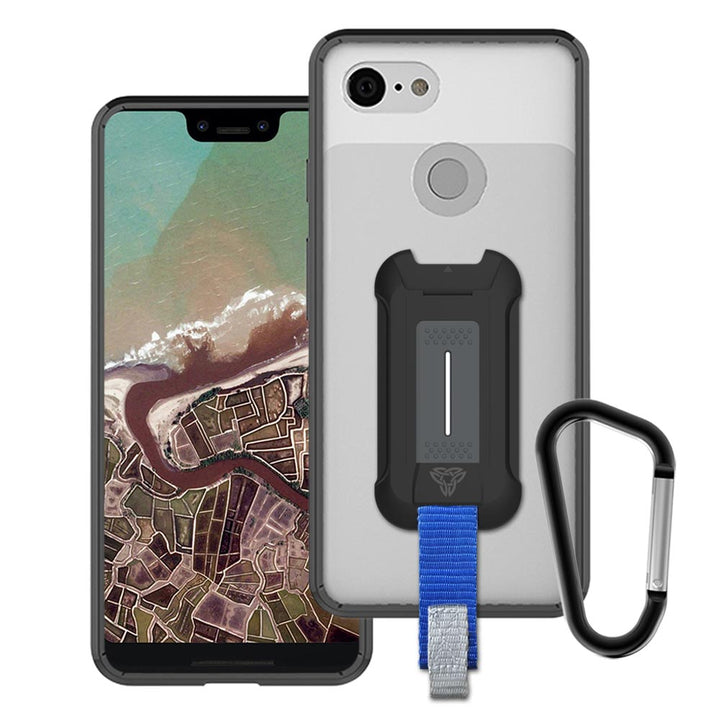 BX3-GG18-PXXL3 | Google Pixel 3 XL | Mountable Shockproof Rugged Case for Outdoors w/ Carabiner