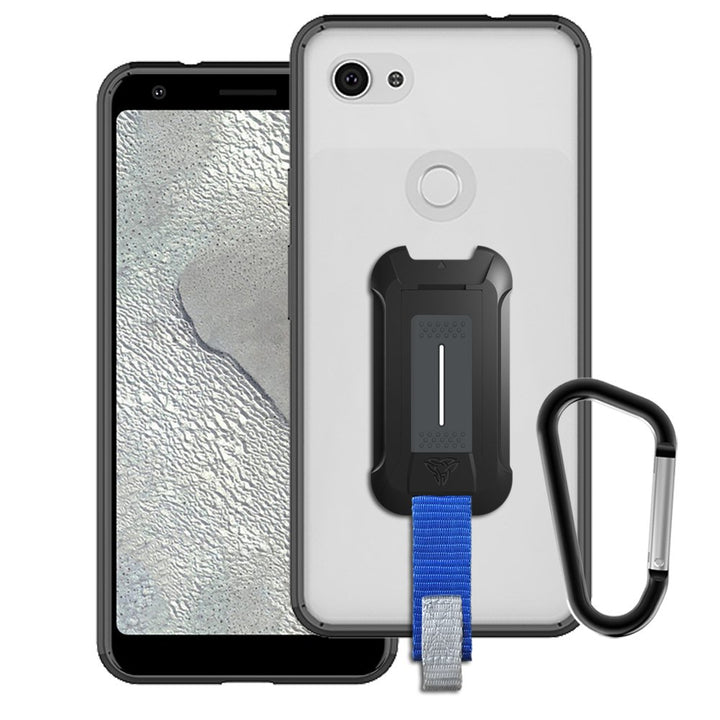 BX3-GG19-PX3AXL | Google Pixel 3A XL | Mountable Shockproof Rugged Case for Outdoors w/ Carabiner