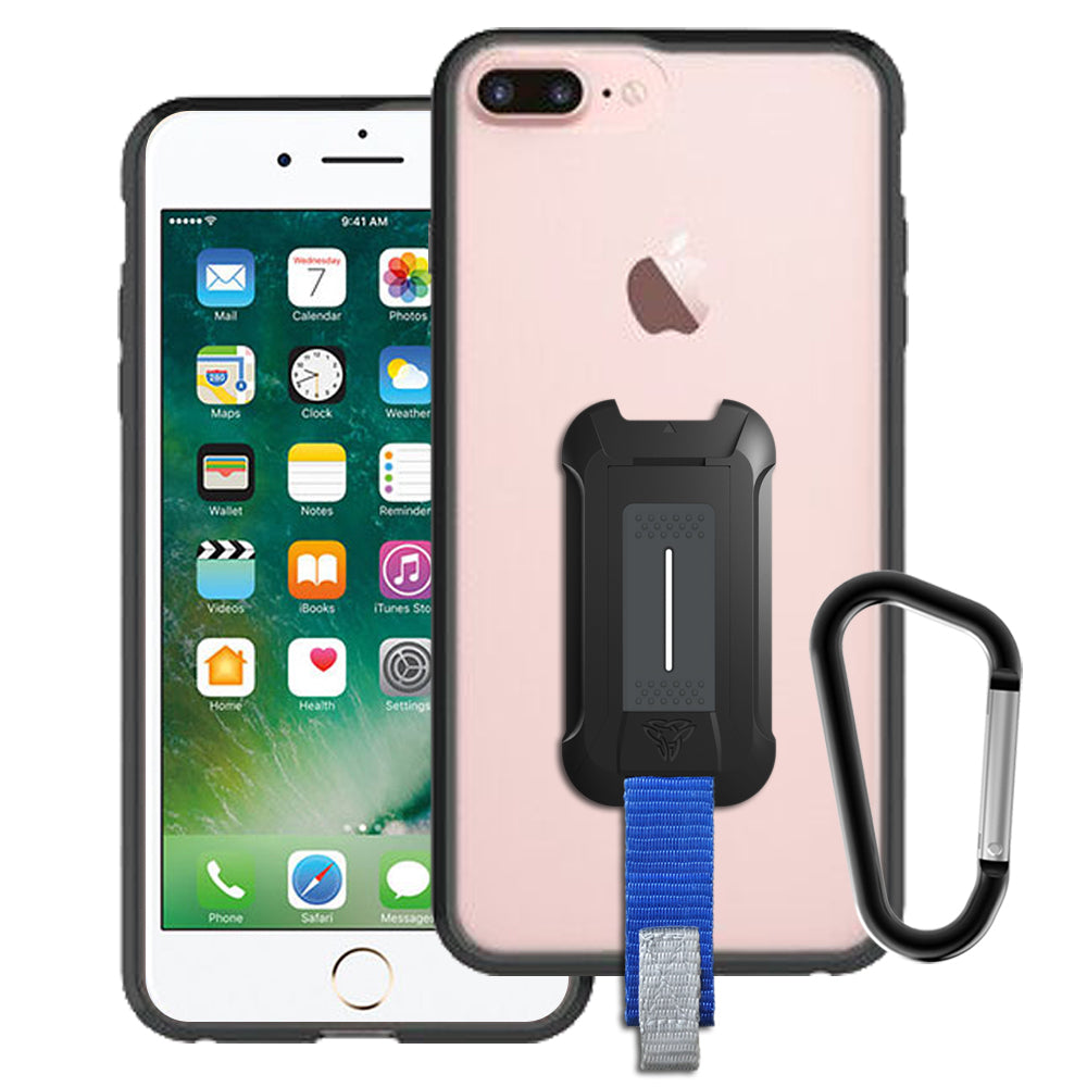 BX3-i7P | iPhone 7 / 8 Plus Case | Shockproof Drop Proof Rugged Cover w/ X-Mount & Carabiner