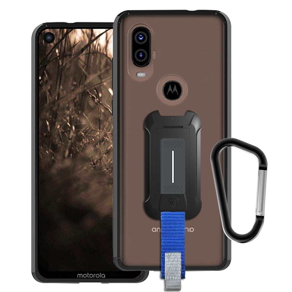 BX3-MT19-P40 | Motorola Moto P40 | Mountable Shockproof Rugged Case for Outdoors w/ Carabiner
