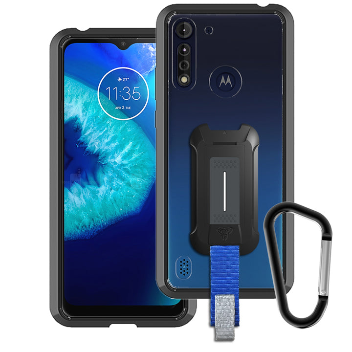 ARMOR-X Motorola Moto G8 Power Lite shockproof cases. Military-Grade Mountable Rugged Design with best drop proof protection.