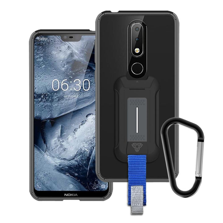 BX3-NK18-X6 | Nokia X6 2018 / Nokia 6.1 Plus | Shockproof Rugged case w/ KEY Mount & Carabiner