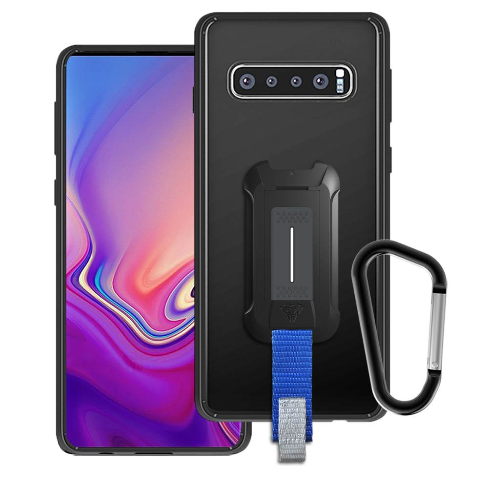 BX3-SS19-S10P | Samsung Galaxy S10 Plus S10+ | Mountable Shockproof Rugged Case for Outdoors w/ Carabiner