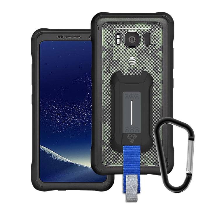 BX3-S8AT | Samsung Galaxy S8 Active | Shockproof Rugged case w/ KEY Mount & Carabiner