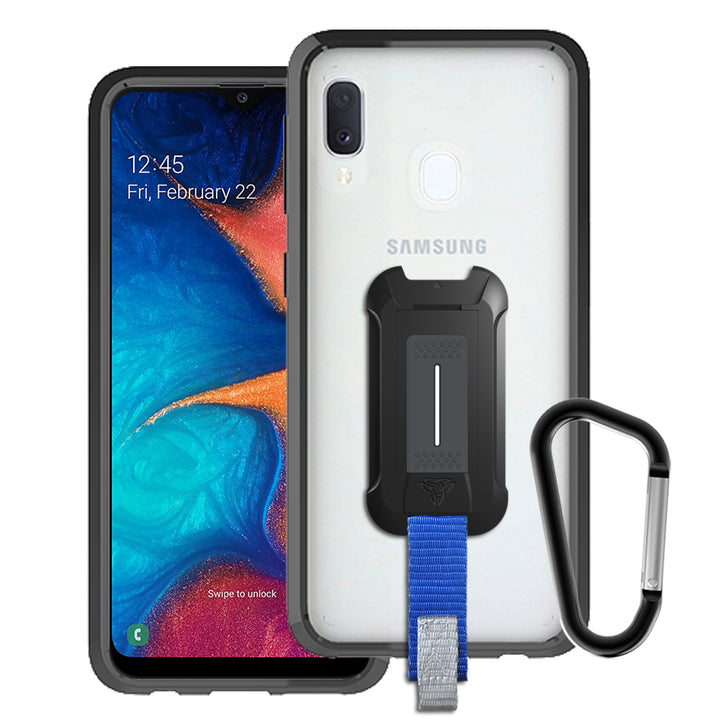 BX3-SS19-A20E | Samsung Galaxy A20e | Mountable Shockproof Rugged Case for Outdoors w/ Carabiner