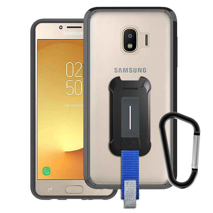 BX3-J2C | Samsung Galaxy J2 Core | Mountable Shockproof Rugged Case for Outdoors w/ Carabiner