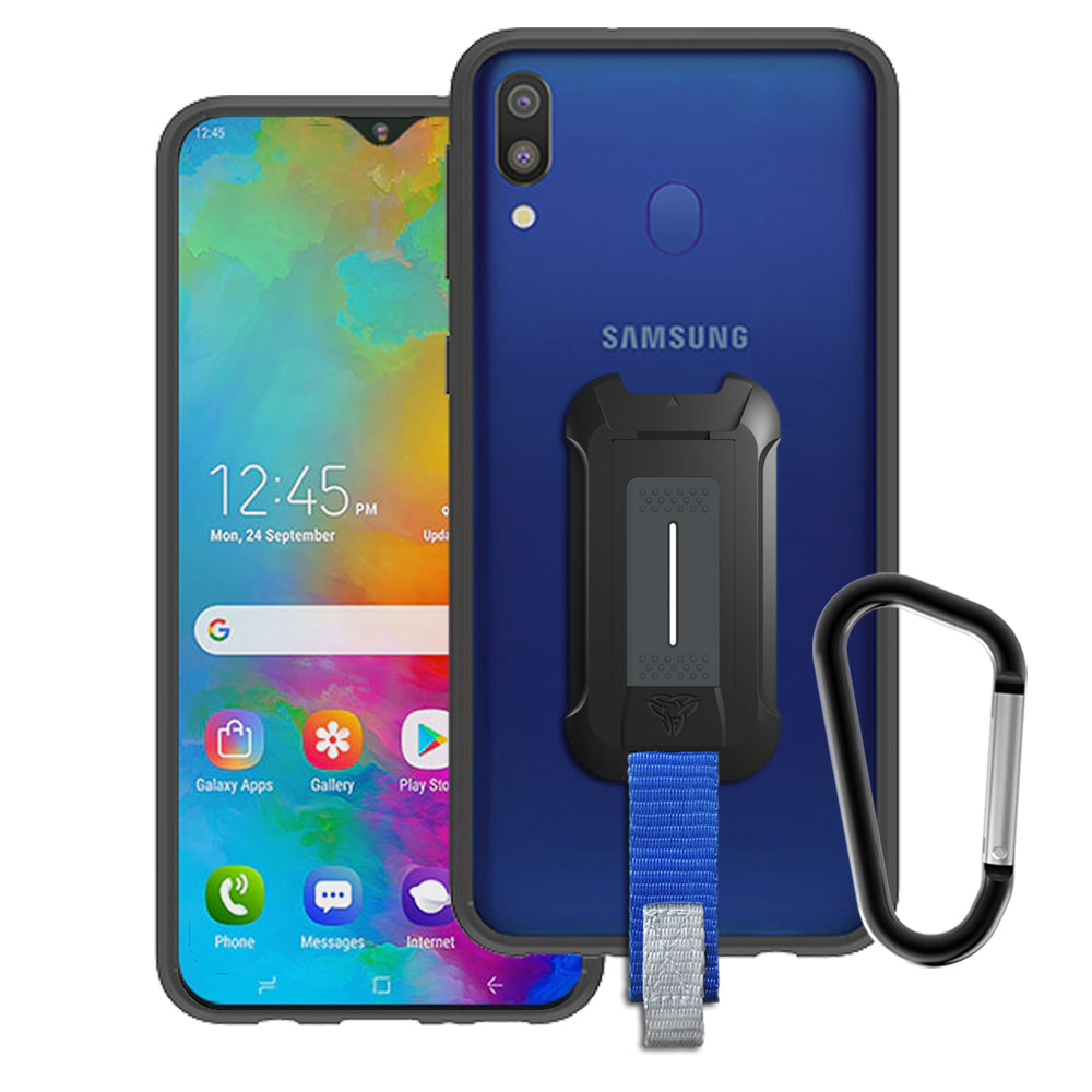 BX3-SS19-M20 | Samsung Galaxy M20 | Mountable Shockproof Rugged Case for Outdoors w/ Carabiner