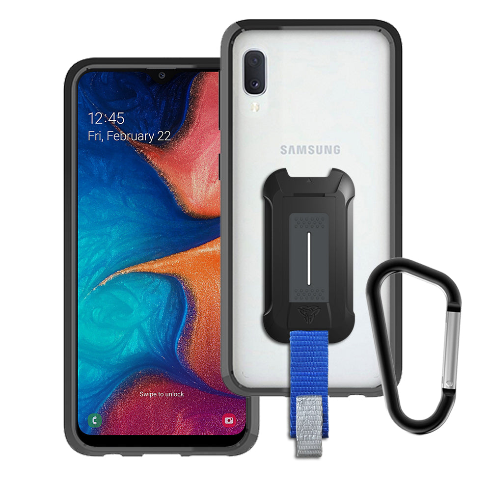 BX3-SS19-A10E | Samsung Galaxy A10e Case | Mountable Shockproof Rugged Case for Outdoors w/ Carabiner