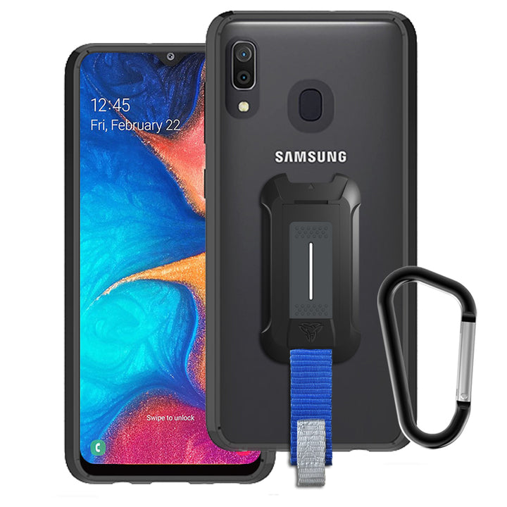 BX3-SS19-A20/30 | Samsung Galaxy A20 A30 | Mountable Shockproof Rugged Case for Outdoors w/ Carabiner