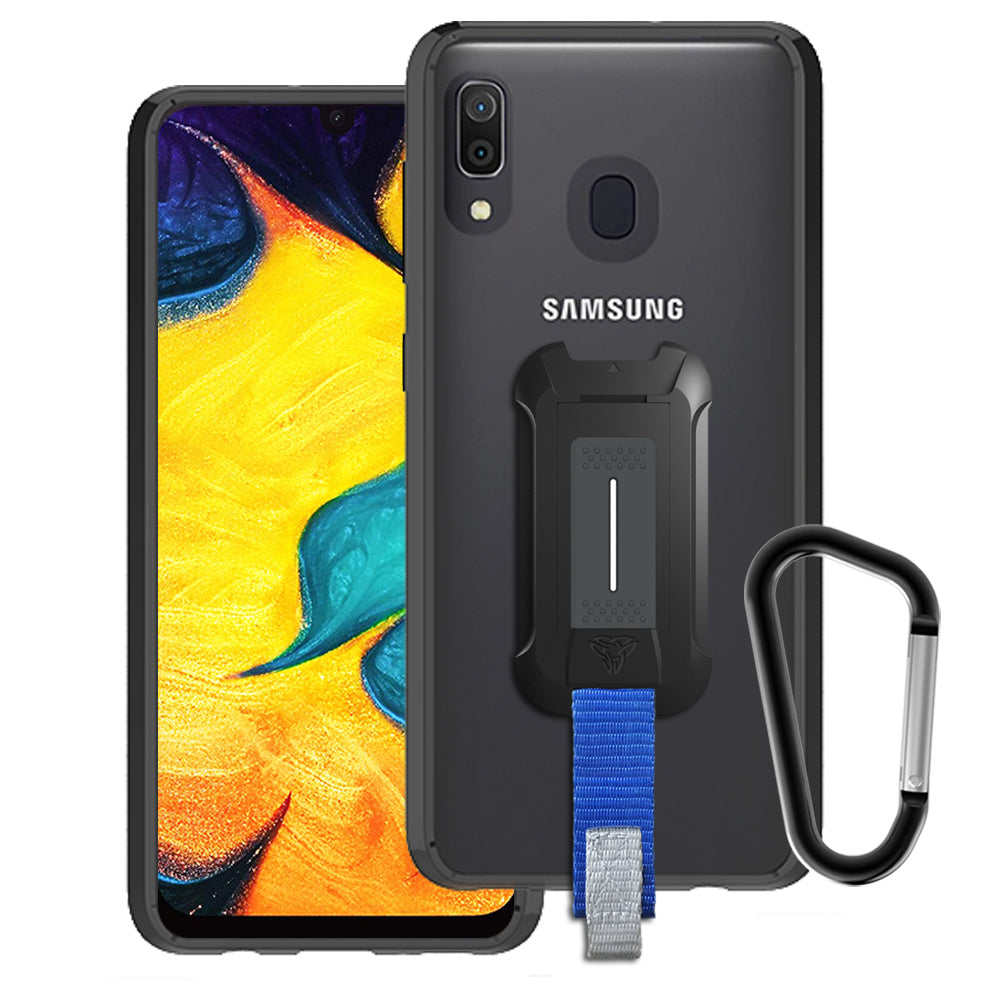 BX3-SS19-A20/30 | Samsung Galaxy A30 | Mountable Shockproof Rugged Case for Outdoors w/ Carabiner