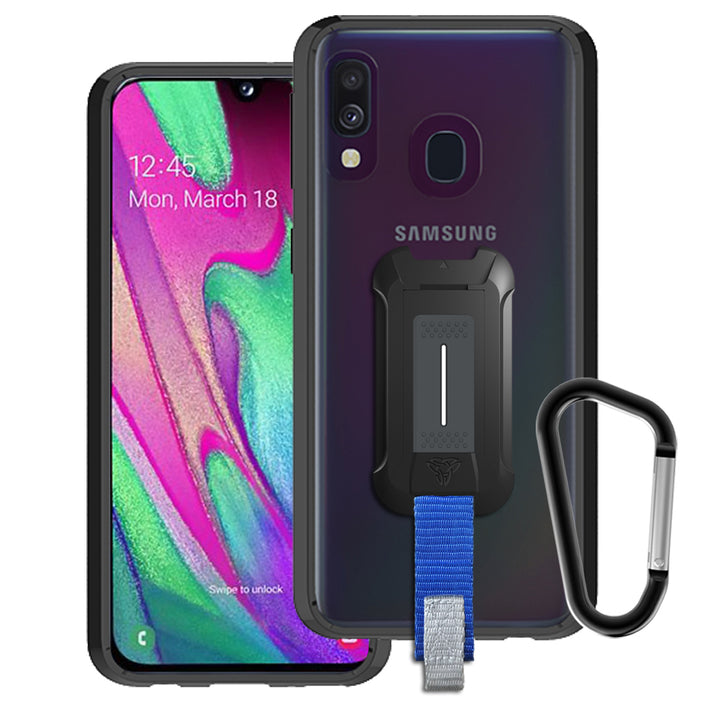 BX3-SS19-A40 | Samsung Galaxy A40 Case | Mountable Shockproof Rugged Case for Outdoors w/ Carabiner