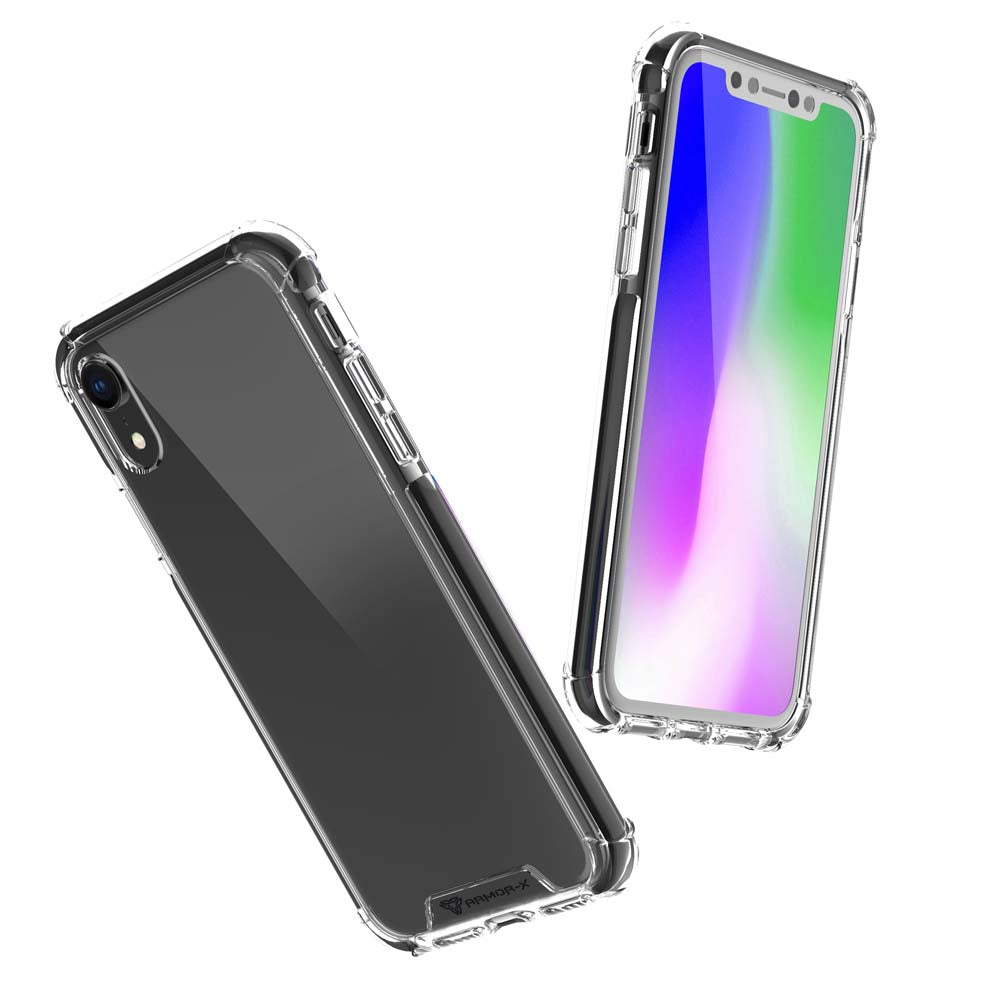 RICHU iPhone XR Waterproof Case 6.1 inch, Full Body Protective with Built-in Screen Protector Clear Waterproof Case for iPhone XR Case 6.1 inch 2018.