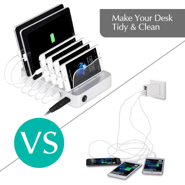 CHR-MS6 | 6 Port USB Charging Station for Multiple Devices